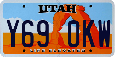 UT license plate Y690KW