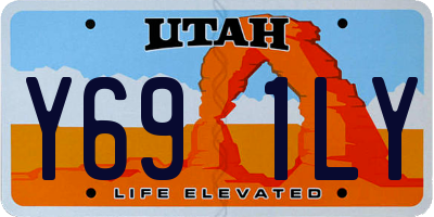 UT license plate Y691LY