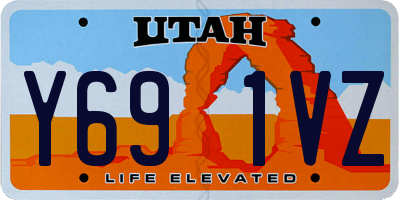 UT license plate Y691VZ