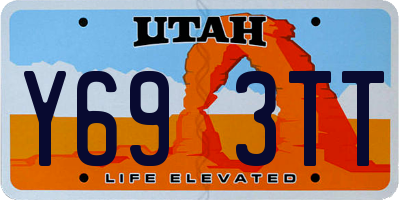 UT license plate Y693TT