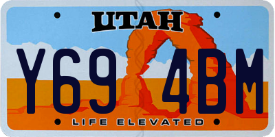 UT license plate Y694BM
