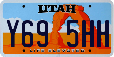 UT license plate Y695HH