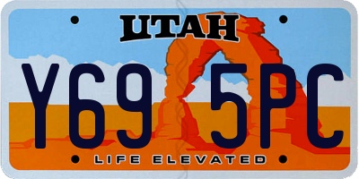 UT license plate Y695PC