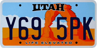 UT license plate Y695PK