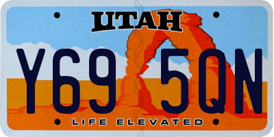 UT license plate Y695QN