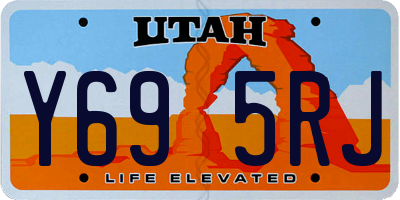 UT license plate Y695RJ