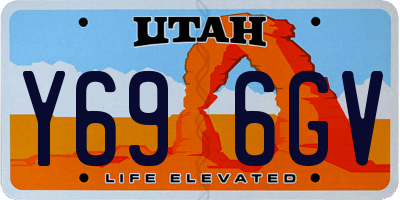 UT license plate Y696GV