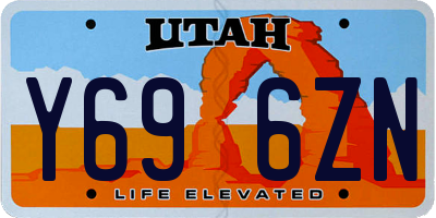 UT license plate Y696ZN