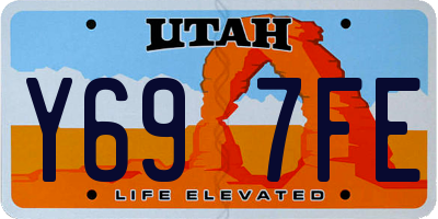 UT license plate Y697FE