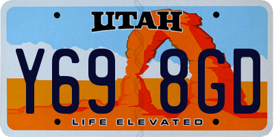 UT license plate Y698GD