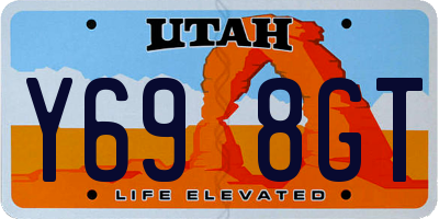 UT license plate Y698GT