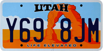 UT license plate Y698JM