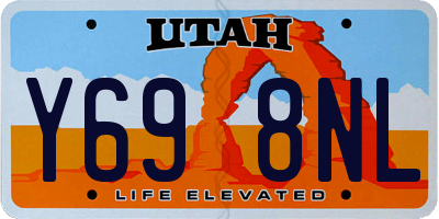 UT license plate Y698NL