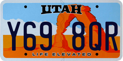 UT license plate Y698QR