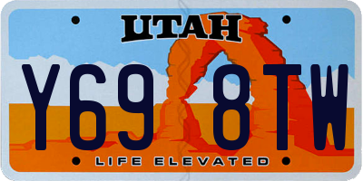 UT license plate Y698TW