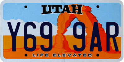UT license plate Y699AR