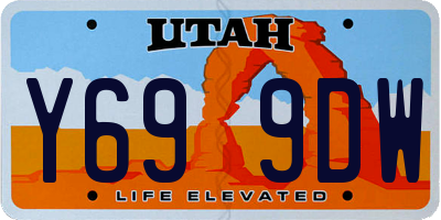 UT license plate Y699DW