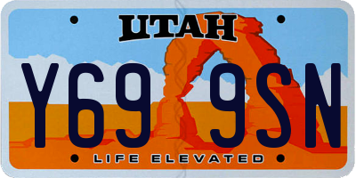 UT license plate Y699SN