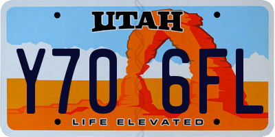 UT license plate Y706FL
