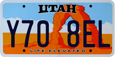 UT license plate Y708EL
