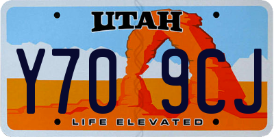 UT license plate Y709CJ