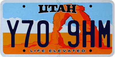 UT license plate Y709HM