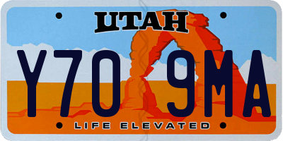 UT license plate Y709MA