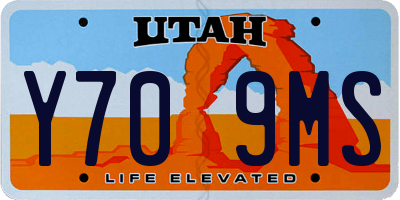 UT license plate Y709MS