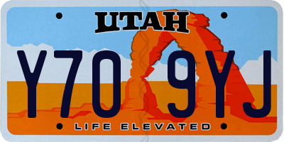 UT license plate Y709YJ