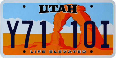 UT license plate Y711OI