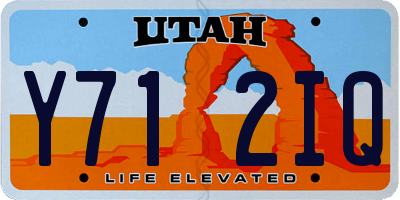 UT license plate Y712IQ