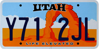 UT license plate Y712JL