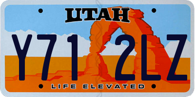 UT license plate Y712LZ