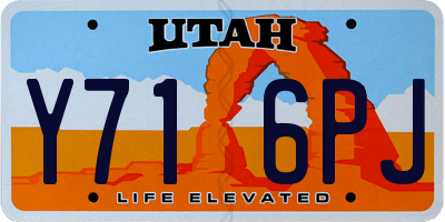 UT license plate Y716PJ