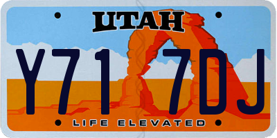 UT license plate Y717DJ