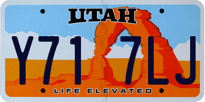 UT license plate Y717LJ