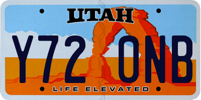 UT license plate Y720NB