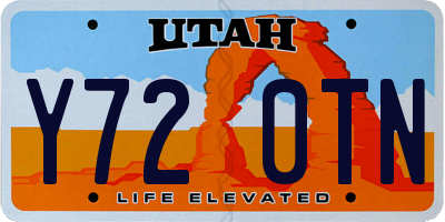 UT license plate Y720TN
