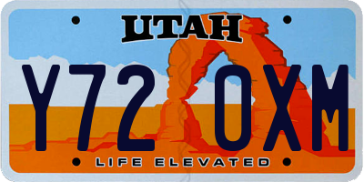 UT license plate Y720XM