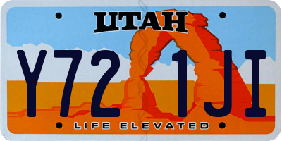 UT license plate Y721JI