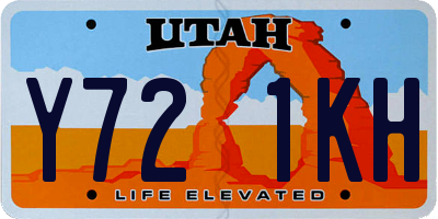 UT license plate Y721KH