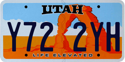 UT license plate Y722YH