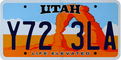 UT license plate Y723LA