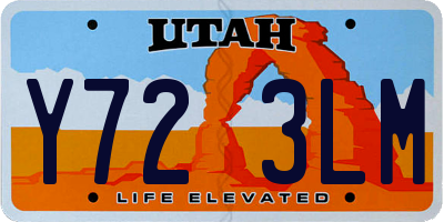 UT license plate Y723LM