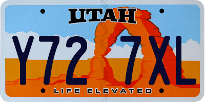 UT license plate Y727XL
