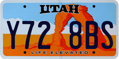 UT license plate Y728BS