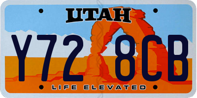 UT license plate Y728CB
