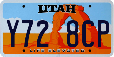 UT license plate Y728CP