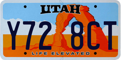 UT license plate Y728CT