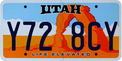 UT license plate Y728CY